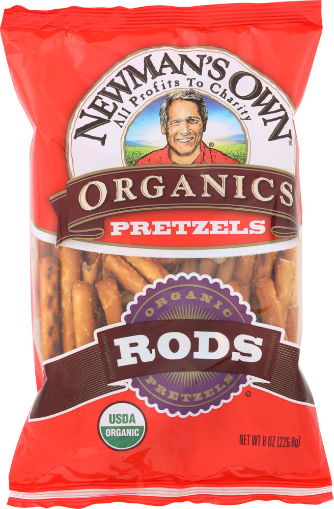 NEWMANS OWN ORGANIC: Pretzel Rods Salt Organic, 8 oz