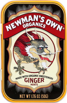 NEWMAN'S OWN: Organics Mints Ginger, 1.76 oz