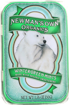 NEWMAN'S OWN: Organics Mints Wintergreen, 1.76 oz