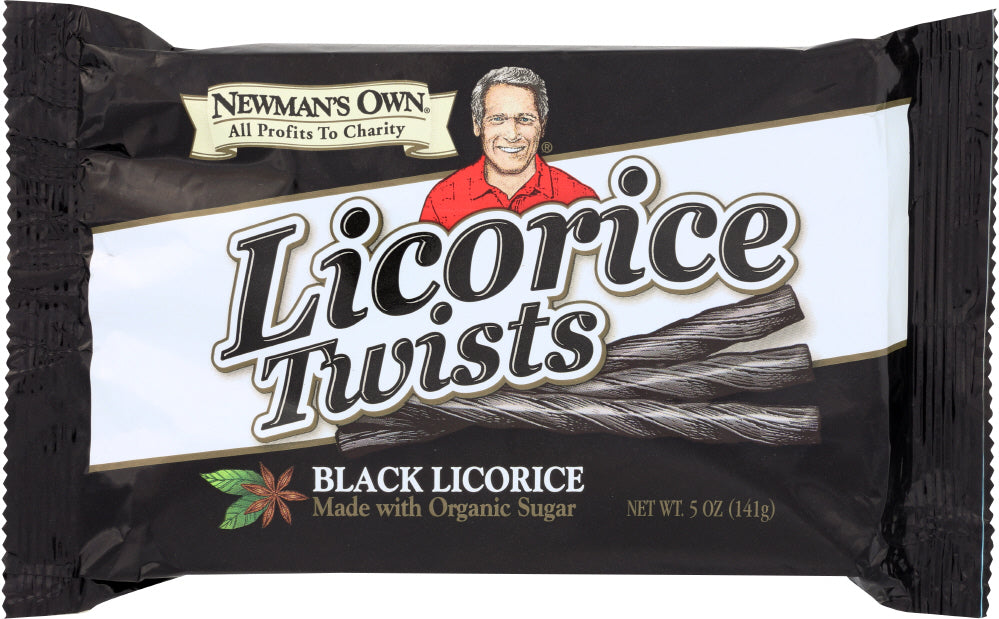 NEWMAN'S OWN ORGANICS: Black Licorice Twists, 5 oz