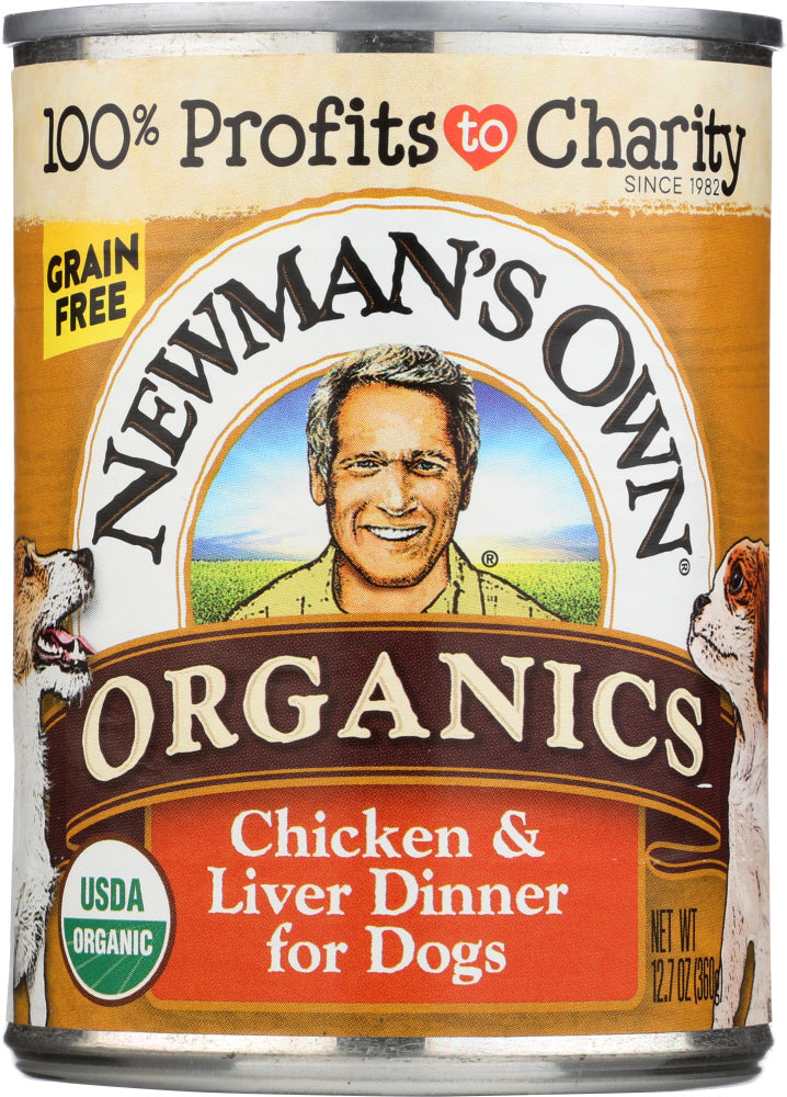 NEWMANS OWN ORGANIC: Dog Can Green Free Liver Chicken, 12.7 oz