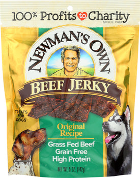 NEWMANS OWN ORGANIC: Dog Treat Beef Jerky Original, 5 oz