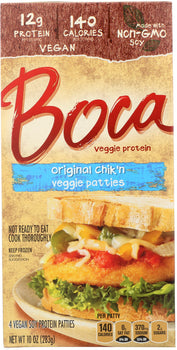 BOCA: Original Chicken Veggie Patties, 10 oz