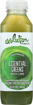 EVOLUTION FRESH: Essential Greens with Lime Juice, 15.2 oz