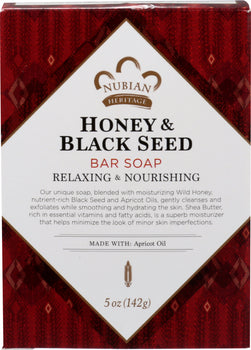 NUBIAN HERITAGE: Honey & Black Seed Soap, 5 oz