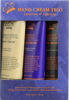 NUBIAN HERITAGE: Hand Cream Trio 3 Variety, 12 oz