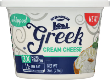 GREEN MOUNTAIN: Greek Cream Cheese Whipped, 8 oz