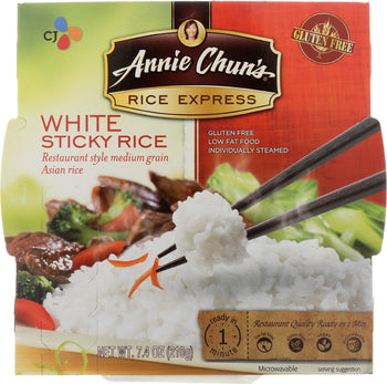 ANNIE CHUN'S: Rice Express Sticky White Rice, 7.4 oz