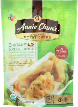 ANNIE CHUN'S: Organic Shiitake and Vegetable Potstickers, 7.6 oz