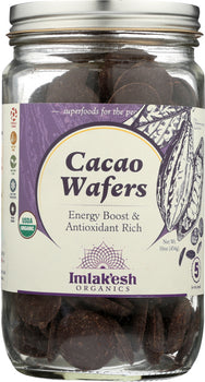 IMLAKESH ORGANICS: Cacao Wafers Raw Organic, 16 oz