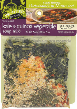 FRONTIER SOUP: West Coast Kale & Quinoa Vegetable Soup Mix, 4.25 oz