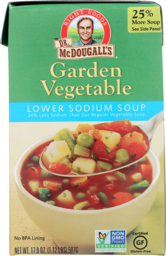 DR. MCDOUGALL'S: Lower Sodium Soup Garden Vegetable, 17.9 oz