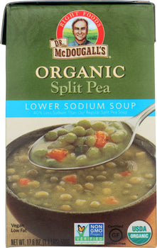 DR. MCDOUGALL'S: Organic Soup Split Pea Lower Sodium, 17.6 oz