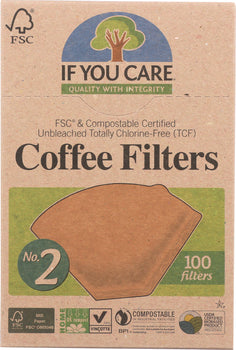 IF YOU CARE: Coffee Filters No. 2 Size, 100 Filters