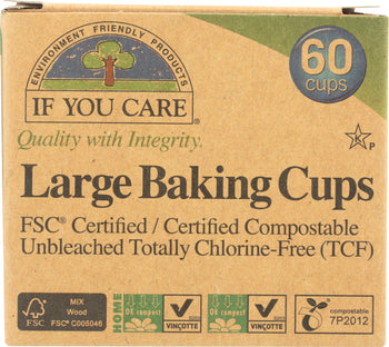 IF YOU CARE: Large Baking Cups, 60 Cups