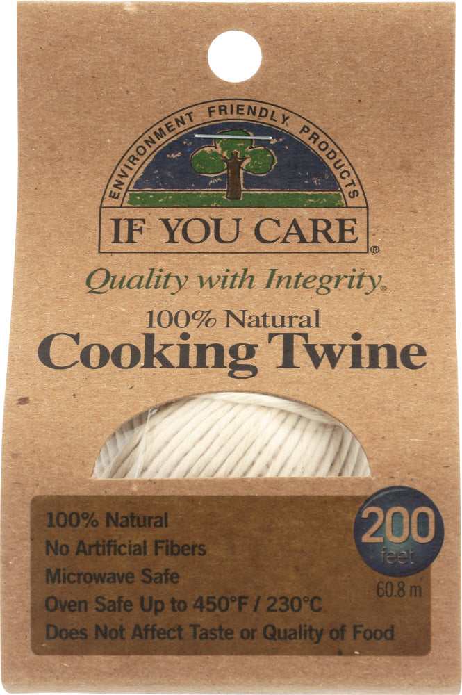 IF YOU CARE: 100% Natural Cooking Twine 200 ft, 1 ea