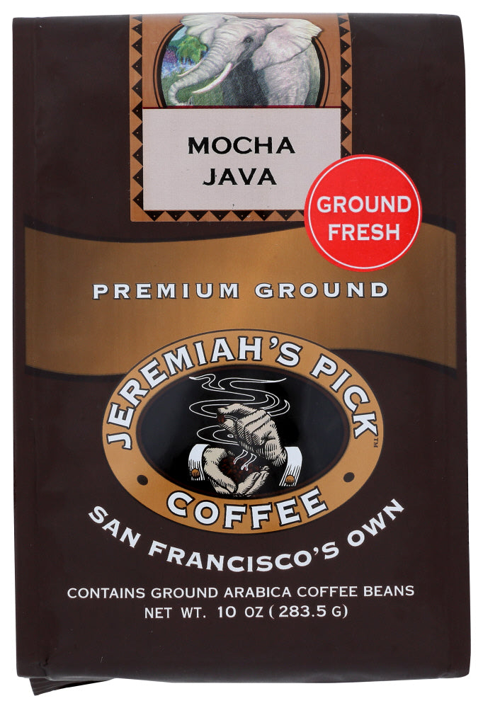 JEREMIAHS PICK COFFEE: Coffee Ground Mocha Java, 10 oz