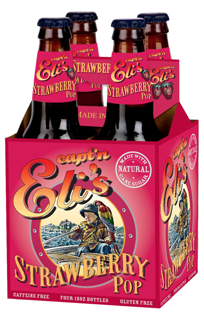 CAPTAIN E: Soda Strawberry 4 Pack, 48 fo