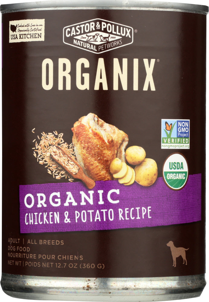 CASTOR & POLLUX: Dog Food Can Organic Chicken Potato, 12.7 oz