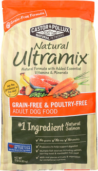 CASTOR & POLLUX: Natural Ultramix Grain-Free And Poultry-Free Salmon Recipe, 15 lb