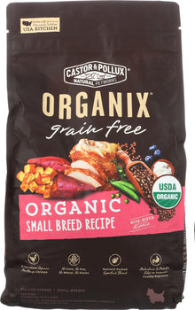 CASTOR & POLLUX: Organix Grain Free Organic Small Breed Recipe, 4 lb