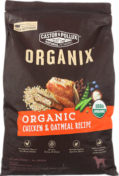 CASTOR & POLLUX: Organix Organic Chicken & Oatmeal Recipe, 10 lb