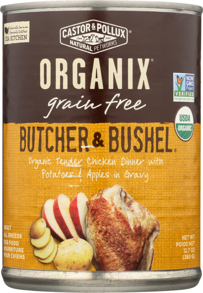 CASTOR & POLLUX: Dog Food Can Organic Butcher And Bushel Chicken Potatoes