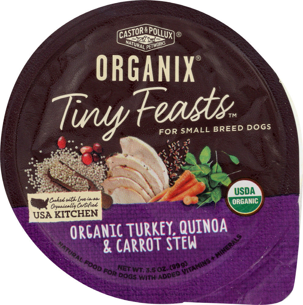 CASTOR & POLLUX: Dog Food Turkey Quinoa Carrot Stew, 3.5 oz