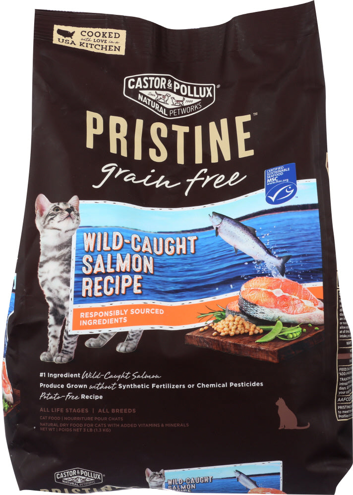 CASTOR & POLLUX: Pristine Grain Free Wild Caught Salmon Recipe, 3 lb