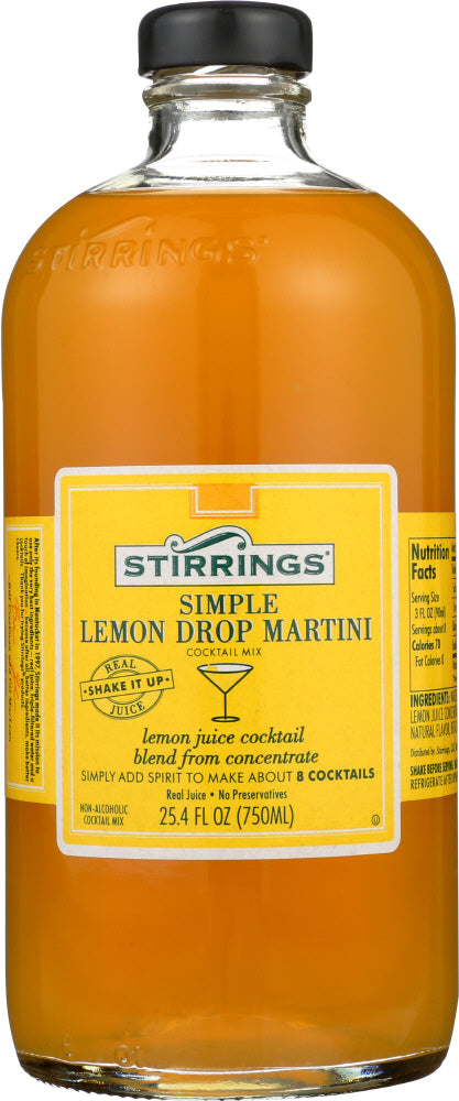 STIRRINGS: Lemon Drop Martini Mix, 750 ml