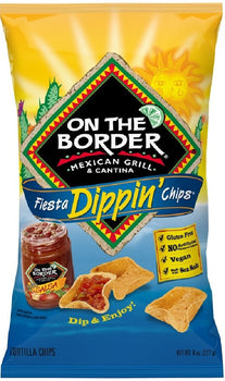 ON THE BORDER: Chips Tortilla Fiesta Dipping, 9 oz