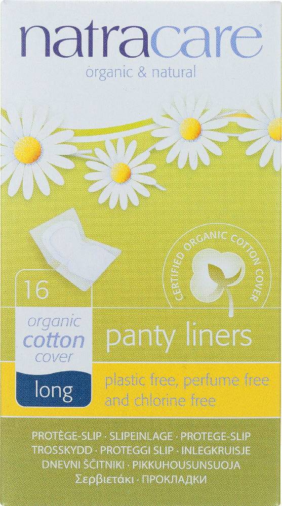 NATRACARE: Long Panty Liners, 16 pcs