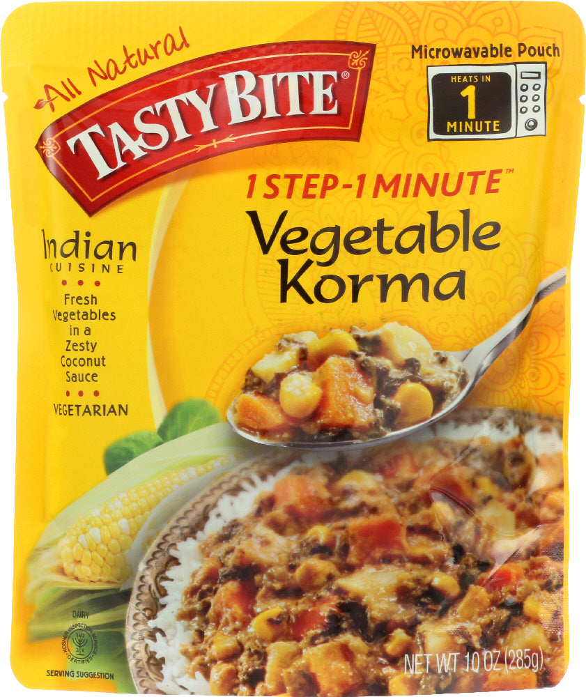 TASTY BITE: Vegetable Korma Entree, 10 oz