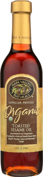 NAPA VALLEY NATURALS: Toasted Sesame Oil Unrefined, 12.7 oz