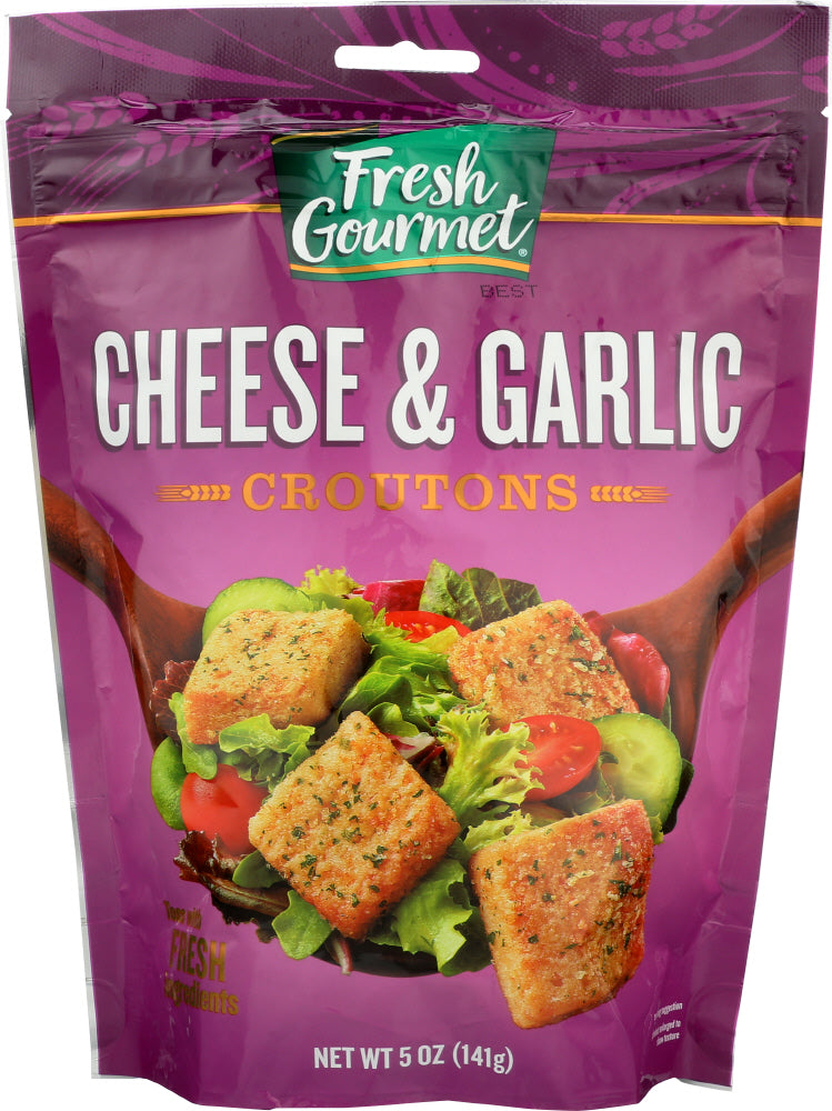 FRESH GOURMET: Cheese And Garlic Croutons, 5 Oz