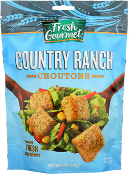 FRESH GOURMET: Country Ranch Croutons, 5 oz