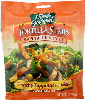 FRESH GOURMET: Tortilla Strips Santa Fe Style, 3.5 Oz