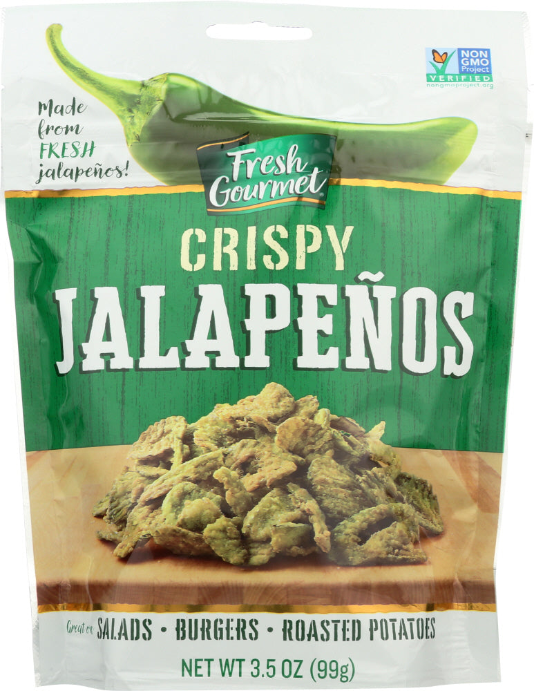 FRESH GOURMET: Crispy Jalapeno Lightly Salted, 3.5 Oz