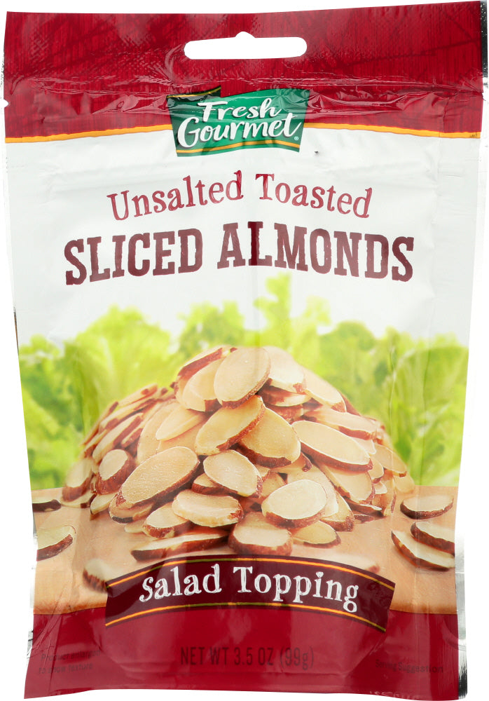 FRESHGOURMET: Sliced Almonds Toasted, 3.5 oz