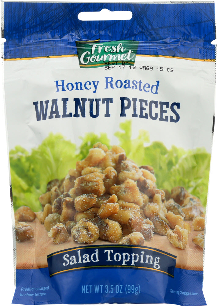 FRESHGOURMET: Walnut Pieces Glazed, 3.5 oz