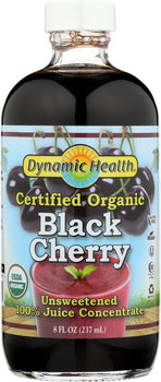 DYNAMIC HEALTH: Organic Black Cherry Juice Concentrate, 8 fl oz