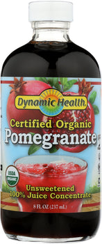 DYNAMIC HEALTH: Juice Concentrate Pomegranate, 8 fo