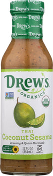 DREWS: Thai Coconut Sesame Organic Dressing, 12 oz