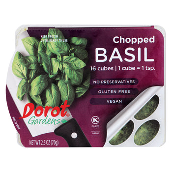 DOROT: Frozen Chopped Basil Cubes, 2.5 Oz