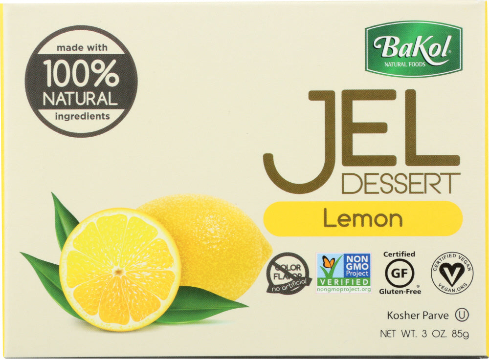 BAKOL: Jel Dessert Lemon All Natural, 3 oz