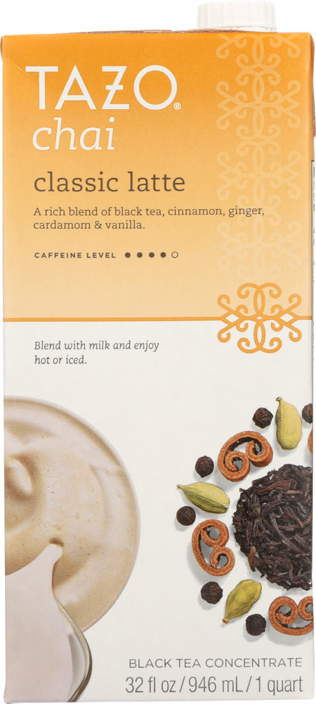 TAZO: Tea Latte Chai Concentrate, 32 fo