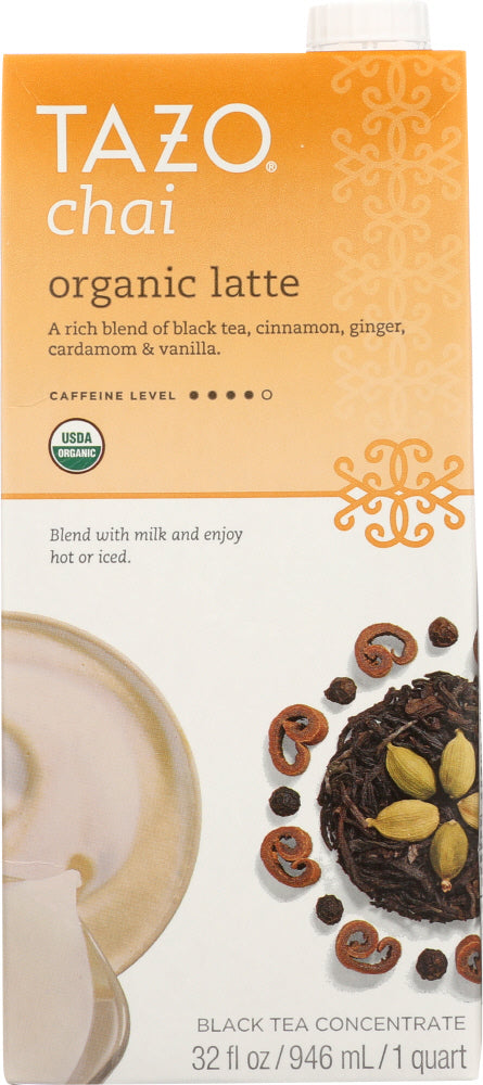 TAZO: Organic Chai Latte Black Tea Concentrate, 32 oz