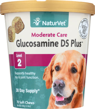 NATURVET: Glucosamine DS Plus 70 Soft Chews, 5.9 oz