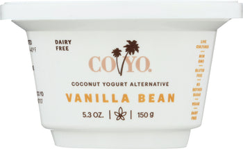 CO YO: Coconut Yogurt Alternative Vanilla Bean, 5.30 oz