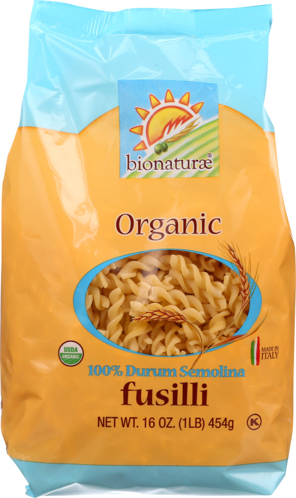 BIONATURAE: Organic Fusilli Pasta, 16 oz